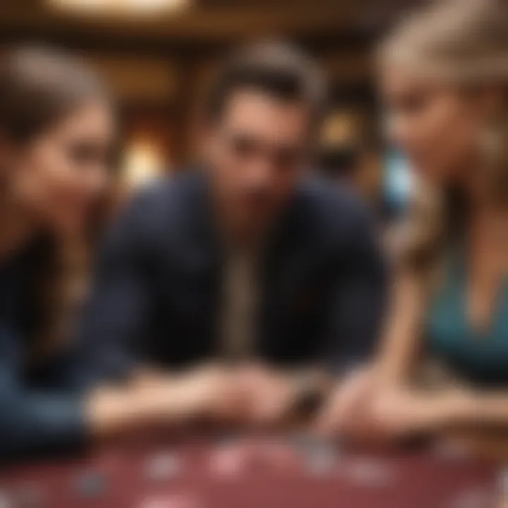 A user engaging with a Texas Hold'em learning app