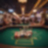 The vibrant atmosphere of a Las Vegas craps table