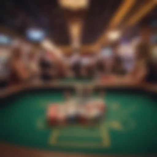 The vibrant atmosphere of a Las Vegas craps table