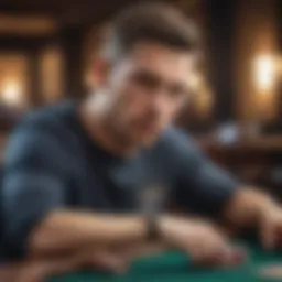 Profile of a top online poker player with intense focus