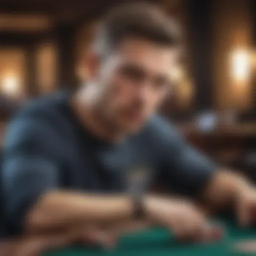 Profile of a top online poker player with intense focus