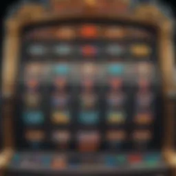 Detailed view of the Big Money Burst slot machine interface showcasing vibrant graphics and symbols.