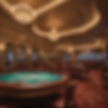 Luxurious interior of a renowned casino