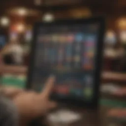 Dynamic interface of a video poker training app