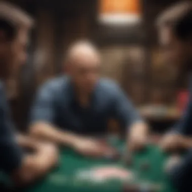 Intense poker game showcasing player strategies